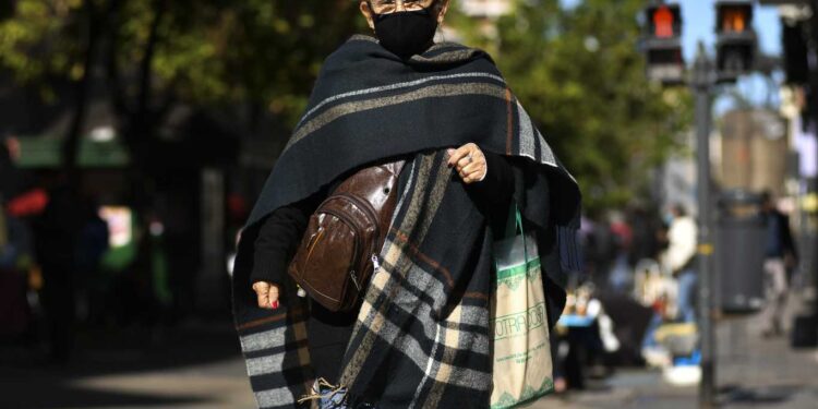 UNA JORNADA CON BAJAS TEMPERATURAS EN LA ZONA METROPOLITANA DE BUENOS AIRES