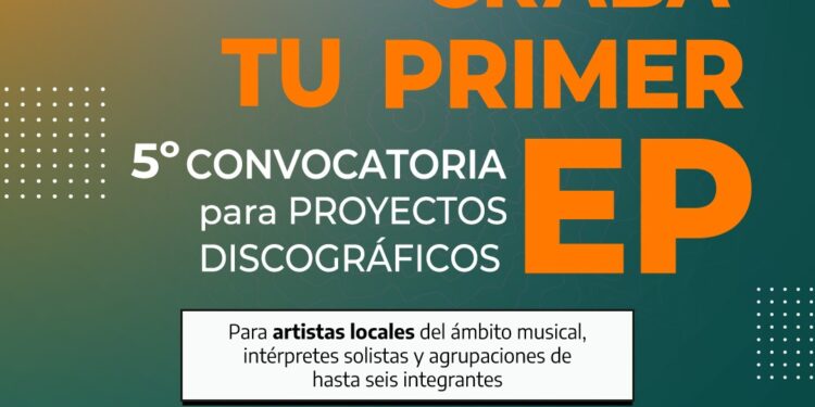 NUEVA CONVOCATORIA PARA PROYECTOS DISCOGRÁFICOS