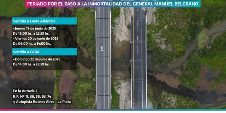 Restricción de tránsito pesado por el Día de la Bandera