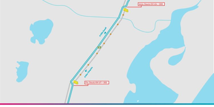 Desvíos por obras en la Autovía 11