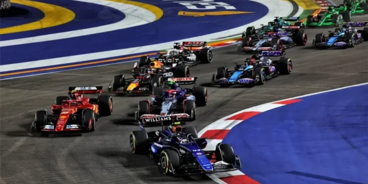 Así es una vuelta en el GP de Singapur, donde Colapinto irá por sus primeros puntos del año