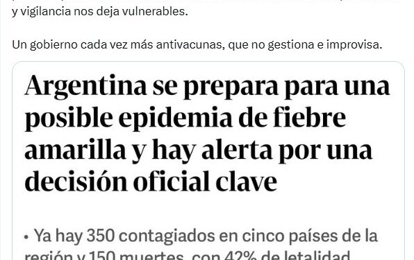 Kreplak advirtió sobre las consecuencias del retiro del Estado nacional en la prevención de la fiebre amarilla
