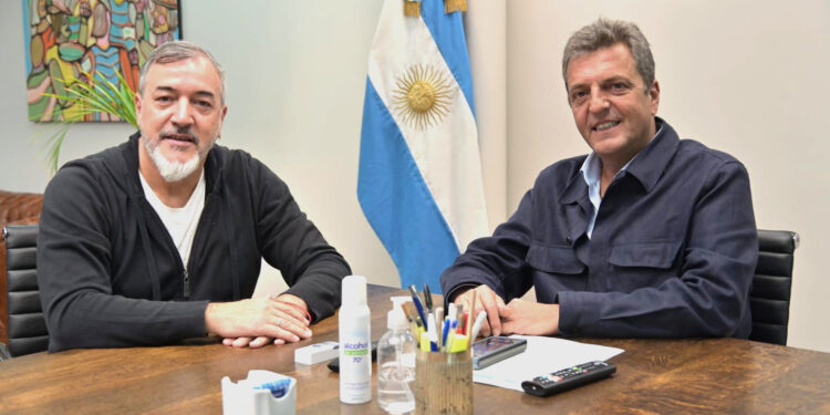 Aguiar se reunió con Sergio Massa y convocó a debatir sobre la “nueva estatalidad”