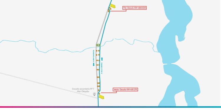 Atención: nuevo desvío al tránsito en la Ruta Provincial Nº11