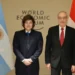 Javier Milei en Davos: se reunió con autoridades de bancos y saludó a su par de Suiza, Guy Parmelin