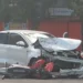 Falleció un motociclista de 41 años en un choque contra un auto y una camioneta