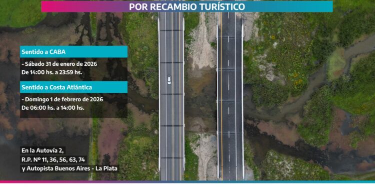 Restricción de tránsito pesado por recambio turístico
