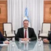 Adorni se reunió con el gobernador Valdés en medio de la negociación por la reforma laboral
