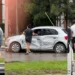 El mediocampista de Gimnasia, Ignacio Miramón, quedó involucrado en un choque múltiple