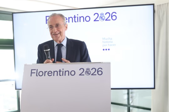 Florentino Pérez fue reelegido como presidente del Real Madrid