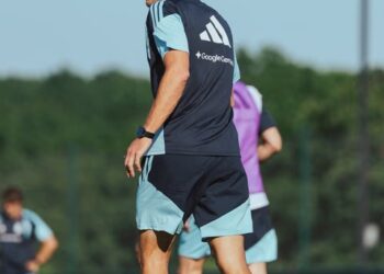 La Selección argentina completó su segundo entrenamiento en Kansas y Scaloni probó un once para jugar ante Honduras