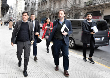 MORETTI JUNTO AL GOBERNADOR KICILLOF EN LA TERCERA AUDIENCIA ANTE LA CORTE POR FONDOS ADEUDADOS DE ANSES