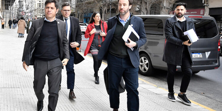 MORETTI JUNTO AL GOBERNADOR KICILLOF EN LA TERCERA AUDIENCIA ANTE LA CORTE POR FONDOS ADEUDADOS DE ANSES