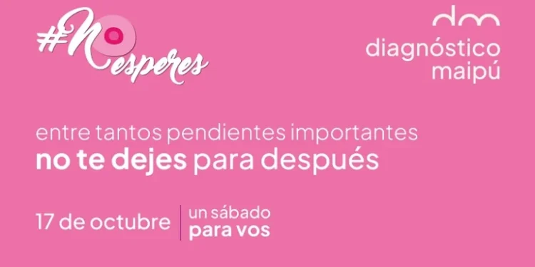 Diagnóstico Maipú ofrecerá una jornada para realizar mamografía y ecografía mamaria sin turno