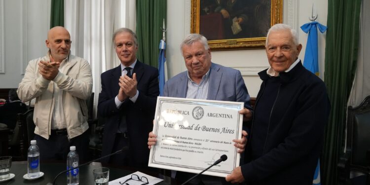 La UBA reconoció a Eduardo Constantini por los 25 años del MALBA
